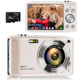 Câmera Digital Hiacinto 48mp 4k Compact Com Tela Ips De 2,88&#39;