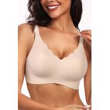 Sutiã Vertvie Seamless Scalloped Push Up Com Cobertura Total Nua