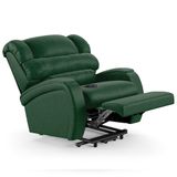 Poltrona Do Papai Reclinável Kalie Elevação Lift Elétrico Fh9 Pu Verde Musgo - Mpozenato