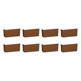 Multiuso Quarto 5421 Conj. 8 Pes Rodapes Cinza - Carraro