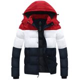 Jaqueta Masculina Leve Impermeável De Inverno Wantdo Azul/vermelha