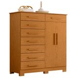 Cômoda Sapateira 8 Gavetas 2 Portas 125cm Verona Cinamomo - Albatroz