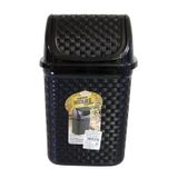 Lixeira De Pia Basculante Rattan Nitronplast 4,5L Preta