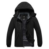 Jaqueta De Neve Wantdo Masculina Impermeável Para Esportes De Esqui Preta 2xl