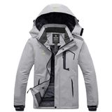 Jaqueta De Esqui Wantdo Masculina Cold Winter Impermeável Cinza L
