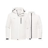 Jaqueta De Esqui Wantdo, Casaco De Inverno Masculino 3 Em 1 À Prova De Vento, Ivory S