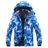 Jaqueta De Esqui Wantdo Impermeável De Inverno À Prova De Vento Para Homens Azul L