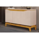 Buffet De Sala Jantar Nice 3 Portas Cedro/off White - Dj Móveis