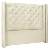 Cabeceira Casal Queen Cama Box 160cm Louise S06 Linho Pérola - Mpozenato