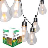 5 Cordão Varal De Luz Cipro Led 10 Lâmpadas Vintage