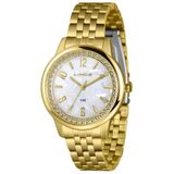 Relógio Lince Feminino Casual Dourado