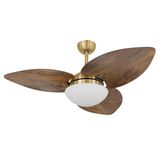 Ventilador de Teto VD42 Dunamis Dourado Rádice Imbuia 110V