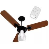 Ventilador De Teto Ventura Venti-delta Mogno 220v Preto