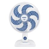 Ventilador De Mesa Mondial Super Power 6 Pás 60w 30cm Branco E Azul Escuro Vsp-30-w - 220v