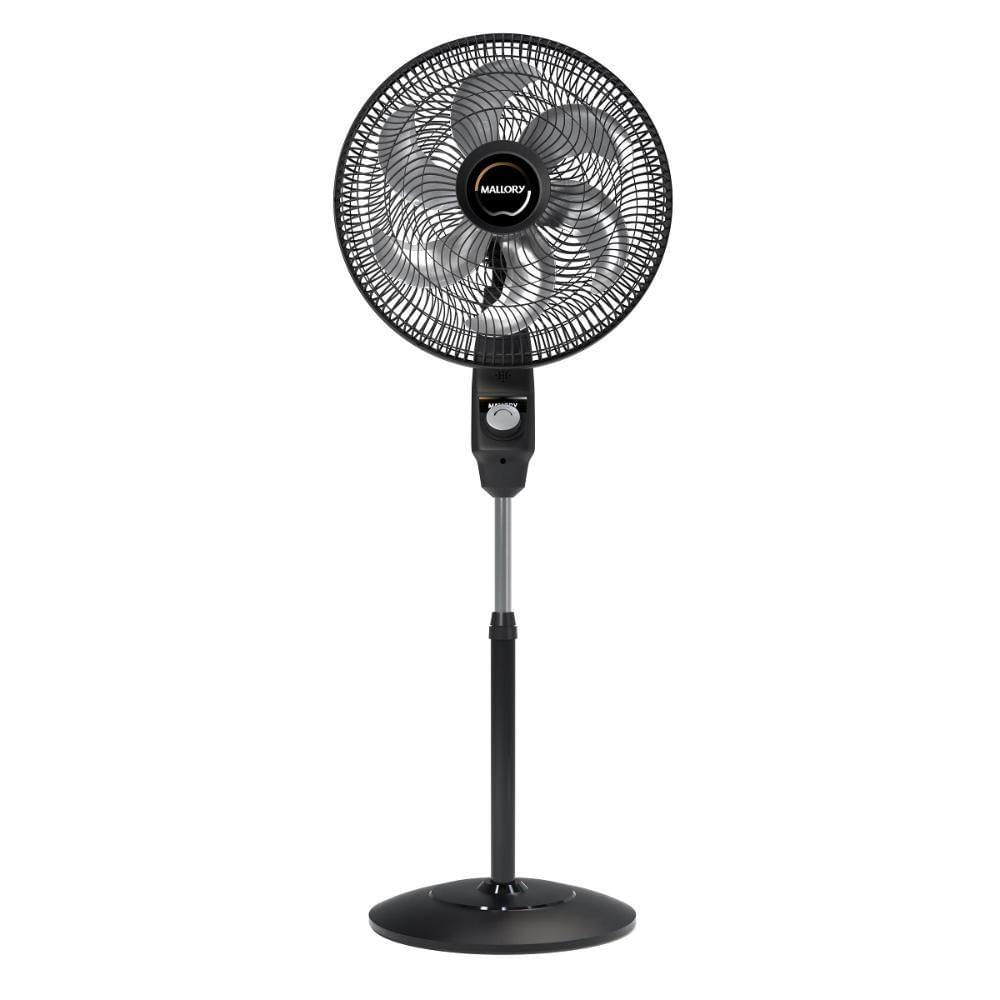 Ventilador De Coluna Mallory Éolo 40cm Preto E Grafite 220v