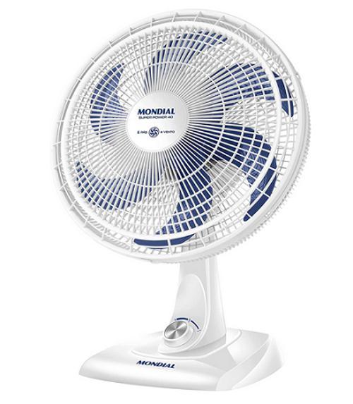 Ventilador De Mesa 40cm Super Power Branco/azul 127v Mondial