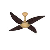 Ventilador De Teto Econômico Dourado Quad 4 Pás Ventax 110v