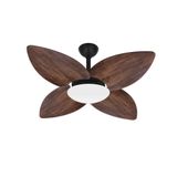 Ventilador Teto Preto 4 Pás Madeira Turbo Winds Ventax 220v