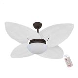 Ventilador De Teto Marrom 4 Pés 127v C/ Controle