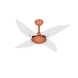 Ventilador Teto Cobre Quad Silencioso Sala 4 Pás Ventax 110v