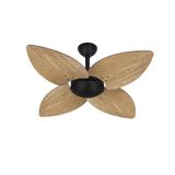 Ventilador Teto Winds Preto 4 Pás Econômico Sala Ventax 127v