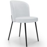 Cadeira Para Sala De Jantar Cozinha Estofada Gavi L02 Linho Cinza - Lyam Decor