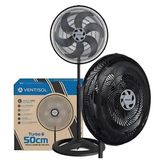 Ventilador Coluna Ventisol Turbo 6 Pás 50cm Preto