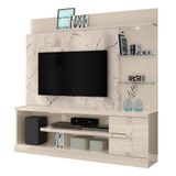 Estante Home Theater Alan Calacata Off White Para Tv Até 55 - Madetec Calacata Off White
