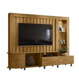 Estante Home Theater Com Led Le Mans 2,40 M Cor Cumaru - Madetec