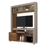 Estante Home Theater Flávia Fendi Naturale Para Tv Até 50 - Madetec Fendi Naturale