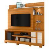 Estante Home Theater Alan Cinamomo Off White Para Tv Até 55 Com Pés - Madetec Cinamomo Off White