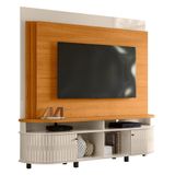 Estante Home Theater Daytona Cinamomo Off White Para Tv Até 65 - Madetec Cinamomo Off White