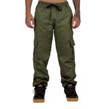 Calça John Roger Cargo Reta Ristop Verde Militar