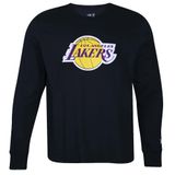 Camiseta Manga Longa New Era Nba Los Angeles Lakers Core Preta