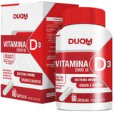 Vitamina D3 2000Ui Alto Teor De Vitamina D 60 Cápsulas Duom
