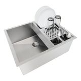 Cuba 50x40 Inox Calha Canal Escorredor 55cm Embutir