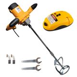 Misturador Argamassa E Tinta 1200w + Nível A Laser 9rz Profissional 220v
