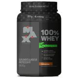 Whey Protein 100% Linha Dino Pote 900g Sabor Cappuccino Max