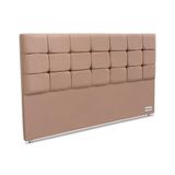 Cabeceira Cama Box Estofada King 195 Piave Veluto Suede Bege - Ortobom
