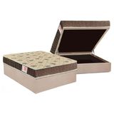 Conjunto Box Baú Casal: Colchão Espuma Orthoflex D33 Comfortpedic Line + Base Crc Suede Clean (138x188)