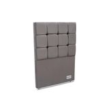 Cabeceira Cama Box Estofada Piave Veluto Solteiro - Suede Cinza - Ortobom