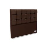Cabeceira Cama Box Estofada Piave Veluto Casal - Suede Marrom - Ortobom