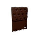 Cabeceira Cama Box Estofada Murat Facto Brown Solteiro - Courano Marrom - Ortobom
