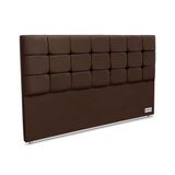 Cabeceira Cama Box Estofada 195 Piave Veluto King 195 - Suede Marrom - Ortobom