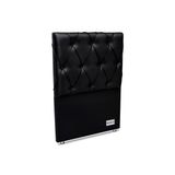 Cabeceira Cama Box Estofada Murat Facto Black Solteiro - Courano Preto - Ortobom