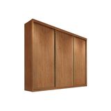 Guarda Roupa 3 Portas De Correr E 6 Gavetas Arezzo/medelim Plus Cumaru - Novo Horizonte