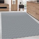Tapete Grande Para Sala 2,00M X 1,50M 100% Algodão Preto/Cru