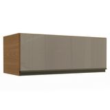 Armário Aéreo Cozinha Modulado Maxxi G770 C/ 1 Porta Basculante C/ Vidro 80cm Canela - Kappesberg