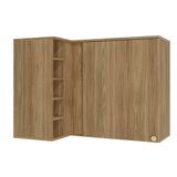 Armário Aéreo Cozinha Modulado Botanic Canto Reto M636 C/ 1 Porta 98cm Nogueira - Kappesberg