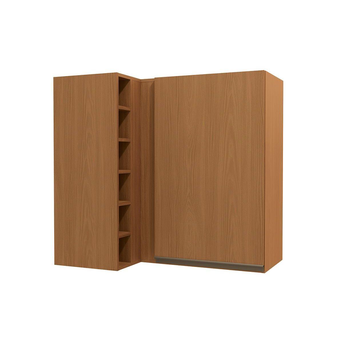 Armário Aéreo Cozinha Modulado Maxxi Canto Reto G768 C/ 1 Porta 98cm Canela - Kappesberg